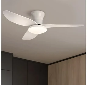 Brilagi - LED Stmievateľný stropný ventilátor LED/30W/230V 3000-6500K biela + DO BG1607