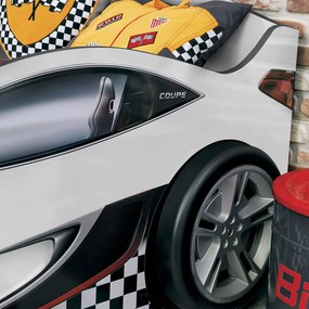 Detská posteľ auto SUPER 90x190cm - biela