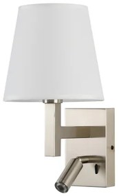 Brilagi - LED Nástenná lampa DEYA 1xE14/40W/230V + LED/3W biela/matný chróm