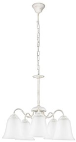 Rabalux 7261 - Luster FABIOLA E27/40W/230V biela RL7261