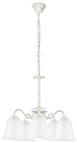 Rabalux 7261 - Luster FABIOLA E27/40W/230V biela RL7261