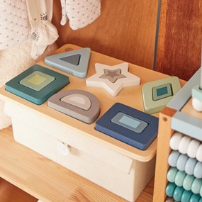 Bieco - Drevené vkladacie puzzle - tvary