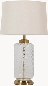Stolová lampa so skleneným podstavcom Gloria
