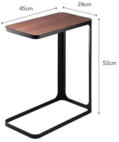 Čierny stolík YAMAZAKI Frame