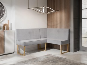 Rohová lavica Malibu 130x170 (sivá) (P). Akcia -20%. Vlastná spoľahlivá doprava až k Vám domov. 1129934