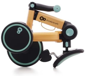 KINDERKRAFT - Detské odrážadlo 3v1 4TRIKE žltá/mintová