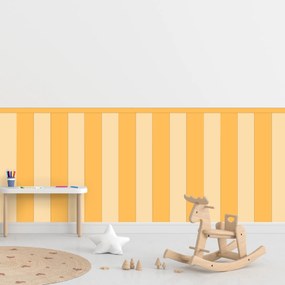 PIPPER. Obdĺžnik - Žltá farba - textilná nálepka na stenu Farba: Kombinácia, Veľkosť: 100 cm