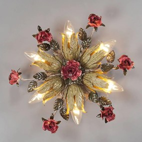 Šesť-plameňové florentské nástenné svietidlo Fiama