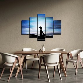 Obraz meditujúce ženy (150x105 cm)