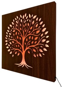 LED obraz Strom života – drevený obraz s podsvietením | SENTOP LED0561