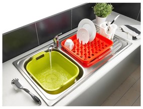 Biely plastový odkvapkávač na príbory 14x14 cm Signature – Addis