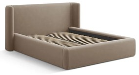 Svetlohnedá čalúnená dvojlôžková posteľ s úložným priestorom s roštom 140x200 cm Jason – Windsor &amp; Co Sofas