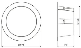 Steinel 084998 - LED Pod. sviet. so senzorom LED/10,8W/230V 3000/4000/5700K