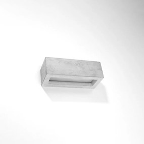 Nástenné svietidlo Vega, 1x betónové tienidlo, (30 cm)