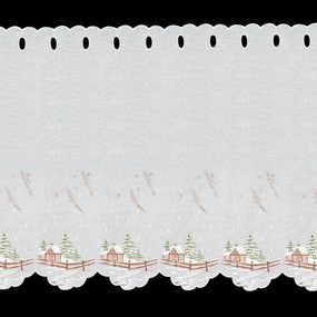 KRÁTKA ZÁCLONA NA PÚTKACH XMAS17 145X70 CM VZOROVANÁ