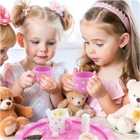ISO Trade Drevená čajová súprava na hranie Montessori Ricokids RK-869