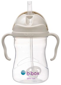 Hrnček so slamkou - béžový 240 ml