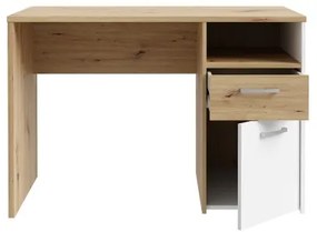 Písací stôl URO dub artisan/biela