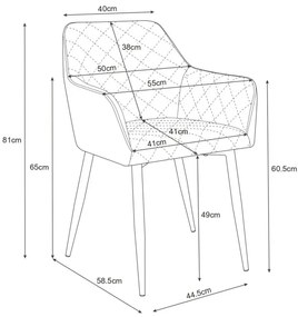Set dvoch jedálenských stoličiek SJ.082 fľaškovo zelené