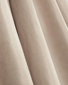 Záves na riasiacu pásku svetlý béžový zamat 140 x 280 cm 1 ks.