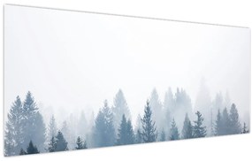 Obraz - Zahmlený les (120x50 cm)