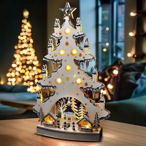 Solight 1v282 - LED Vianočná dekorácia LED/2xAA/teplá biela stromček