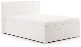 DREVONA Manželská posteľ 180 cm biela koženka ANDORA, Eternity 11