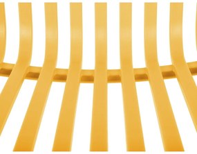 Žltá plastová jedálenská stolička Glee – Leitmotiv