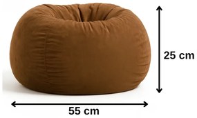 Sedací vak leňošník hnedý EMI