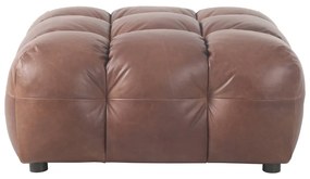 Hnedá kožená podnožka Hackman – Dutchbone