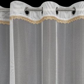 ZÁCLONA NA KRÚŽKOCH MERIL 300 CM X 250 CM BIELA
