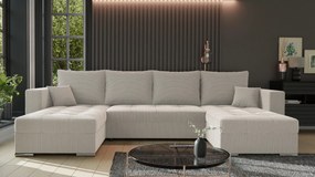 Rohová sedačka Josie U (béžová). Akcia -21%. Vlastná spoľahlivá doprava až k Vám domov. 1133173