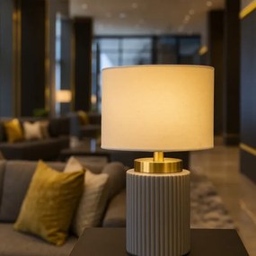 Rabalux 74045 - Stolná lampa GLOVY 1xE14/40W/230V sivá