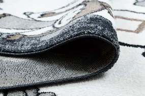 Dywany Łuszczów, Detský kusový koberec Fun Hop black, 200x290, čiernobiela, detská izba