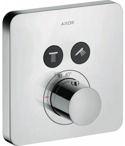 Axor ShowerSelect - Termostatická batéria pod omietku pre 2 spotrebiče, chróm 36707000