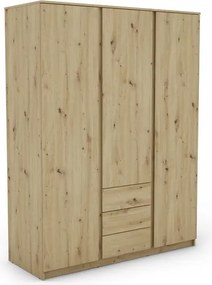 Šatníková skriňa Carlos, dub artisan, 152 cm