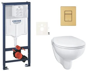 Závesný wc set do ľahkých stien / predstenová montáž GROHE Bau Ceramic SIKOGRSBAUSCGN0