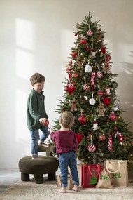 Vianočný stromček s led svetielkami zelený - 225cm