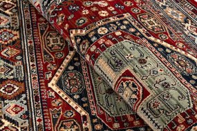 Koberec KESHAN, strapce 7275/53588 bordový / zelený