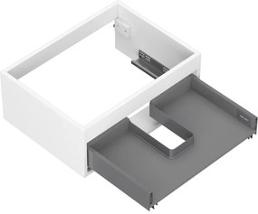 Mexen Box-A, závesná skrinka 60 cm, 1 zásuvka, biela matná, 91AX0-0600-235-1-01