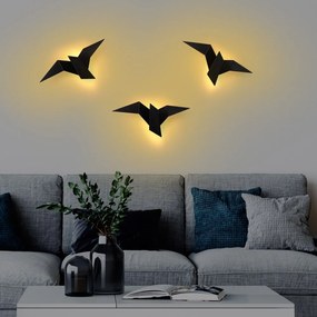 Čierne LED nástenné svietidlo Pacali – Opviq lights