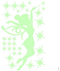 Sada svietiacach samolepiek Ambiance Fairytale