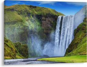 Obraz - Vodopád Seljalandsfoss (70x50 cm)