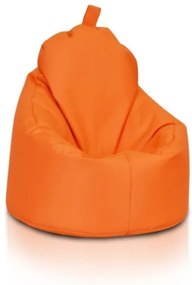 Sedací vak Yoko ekokoža / polyester TiaHome - Oranžová