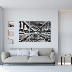 Železnice, koľaje - obraz na stenu