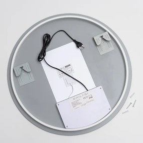 Brilagi - LED stmievateľné vyhrievané zrkadlo s podsvietením DEMI ECO LED/12W/230V pr. 60 cm IP44