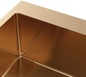 Erga HD, 1-komorový oceľový drez 600x500x210 mm, ružové zlato, ERG-MLS-HD6050Z