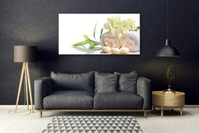 Obraz plexi Kúpele uteráky sviece orchidea 120x60 cm