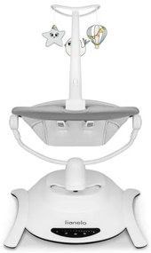 Lionelo - Detská hojdačka s melódiou BELLA Grey Concrete + diaľkové ovládanie