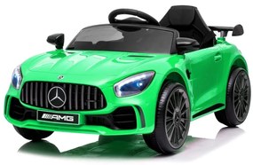 LEANTOYS ELEKTRICKÉ AUTÍČKO MERCEDES GT R - NELAKOVANÉ - ZELENÉ - 2021  MOTOR 2X45W BATÉRIA 1 x 12V4,5Ah